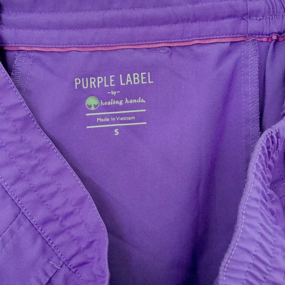 Women's S Healing Hands Purple Label Jane & Taylor Scrub Set in Eggplant Purple